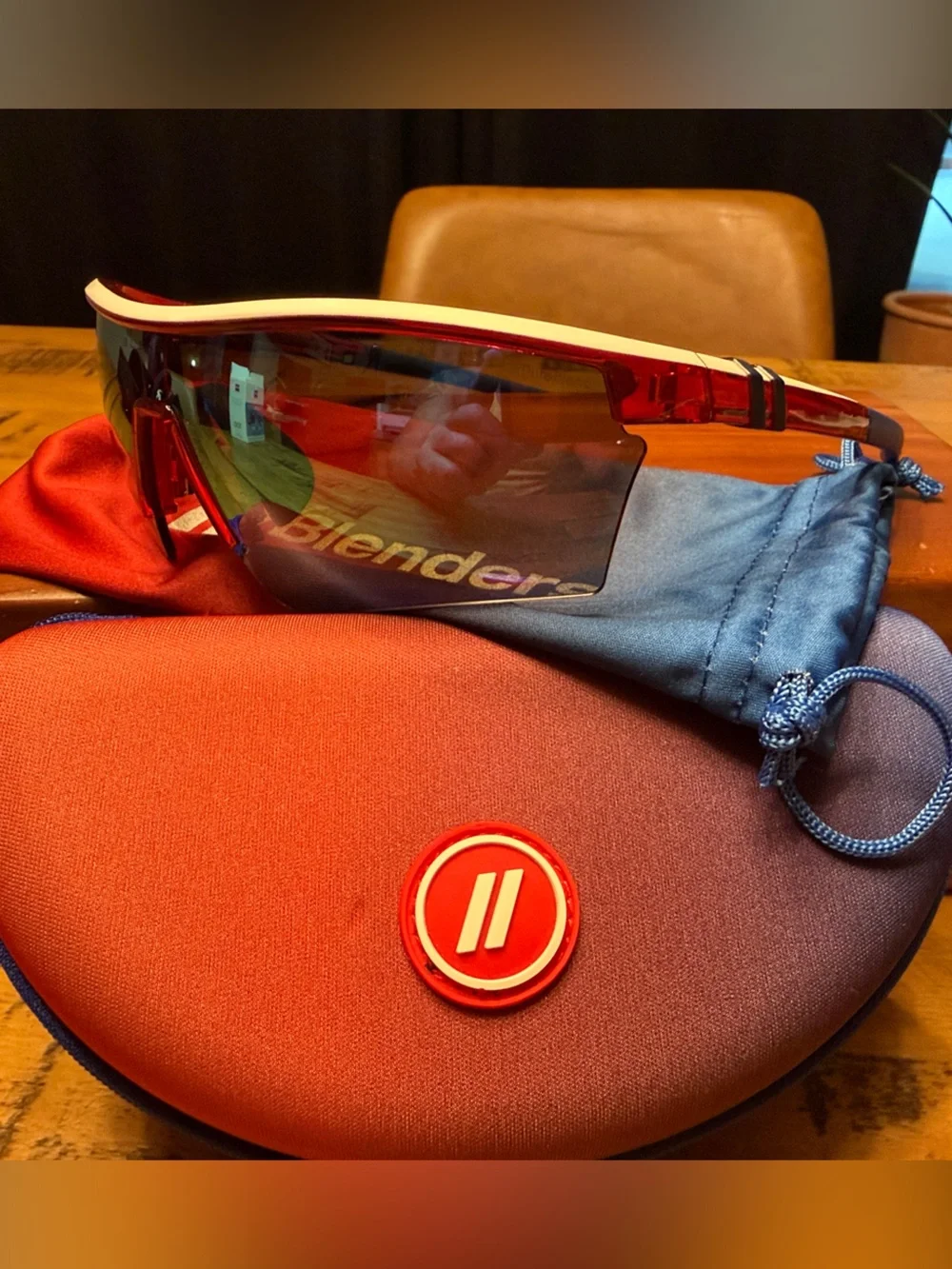Blenders 2024 Fourth of July Red, White, and Blue Sunglasses.